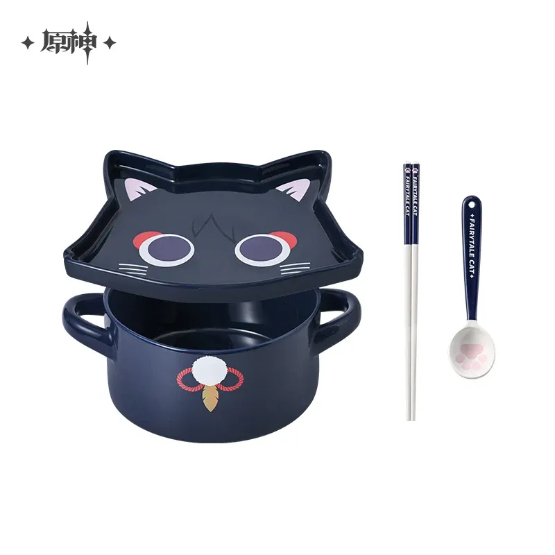 

Genshin Impact Официальный странник Fairytale Cat Series Керамическая чаша и ложка Scaramouche