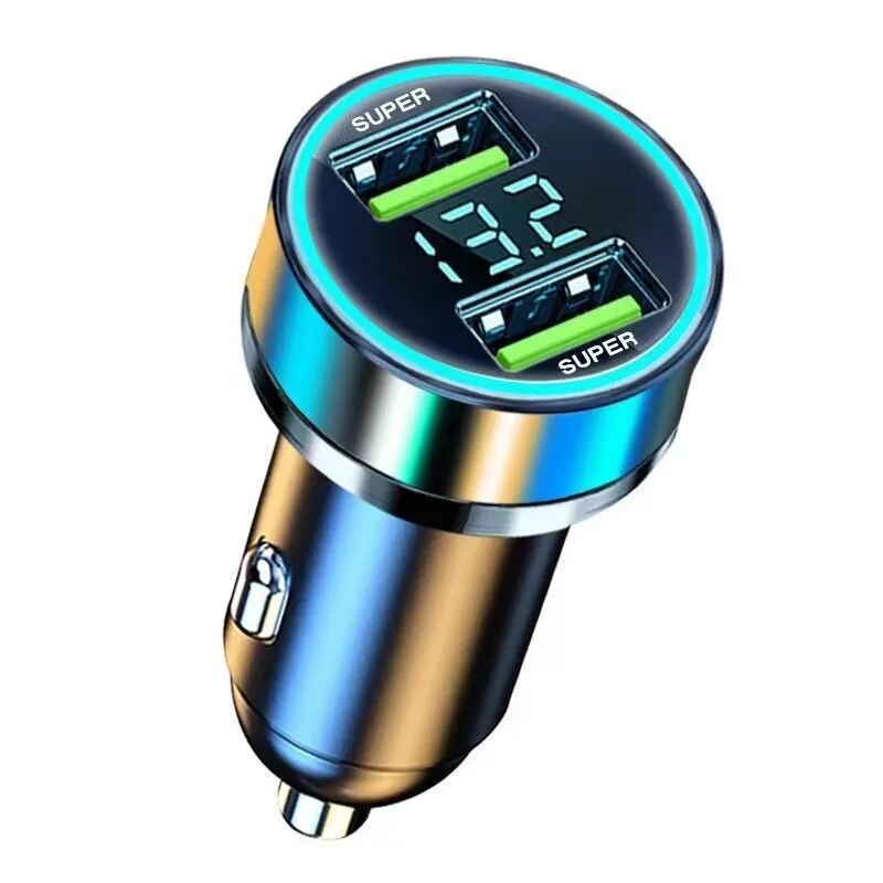 

Автомобильное зарядное устройство с 2 USB-портами, 240 Вт