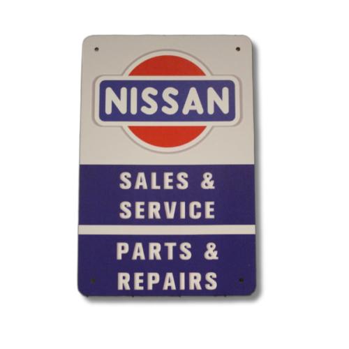 

q1,Nissan Tin, металлический знак, детали для обслуживания продаж, ремонт винтажных гаражных механиков-алюминий