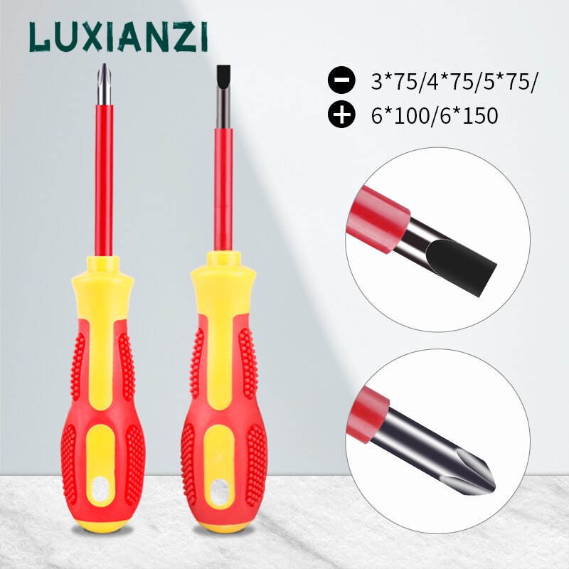 

Отвертка бытовая электрическая LUXIANZI, 2 шт., 1000 в