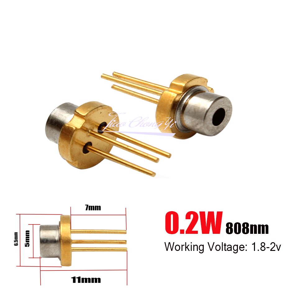 

ИК лазерный диод TiaoChongYi 0.2w 808NM Led