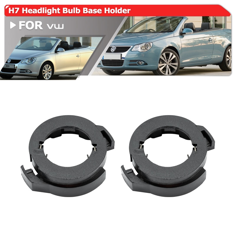 

Для VW Passat B6 2006-2011 EOS 2006-2010 2x H7 светодиодные лампы для фар HID, базовые адаптеры, держатели, фиксаторы, розетка, кронштейн 3C 0941109