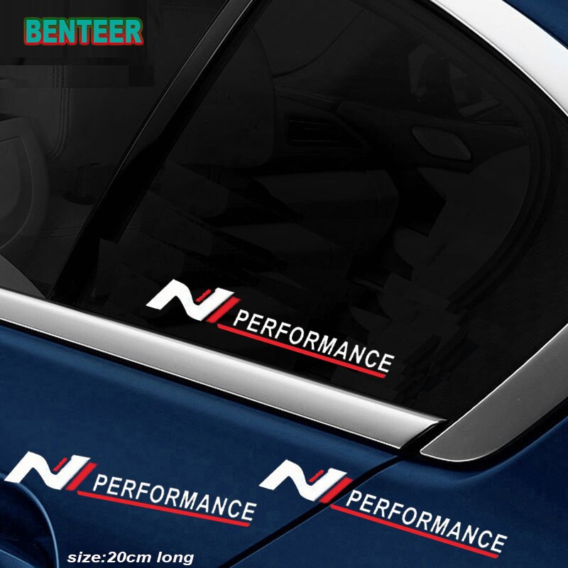 

2X Nperformance наклейки на автомобильные окна для Hyundai i40 i30 i10 i20 IX35 IX20 Solaris Santafe GDi Azera Sonata Veloster Elantra Kona