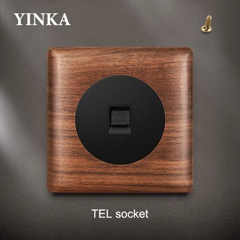 

Деревянный латунный выключатель YINKA