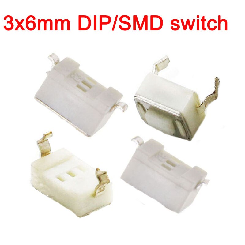 

Тактовый мини-переключатель DIP, SMD, 2P, 3x6 мм, 50 шт.