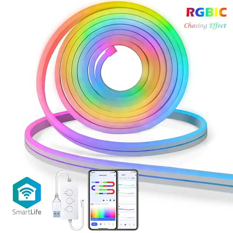 

Acosh neon Силиконовая светодиодная лента RGBIC 1 метр