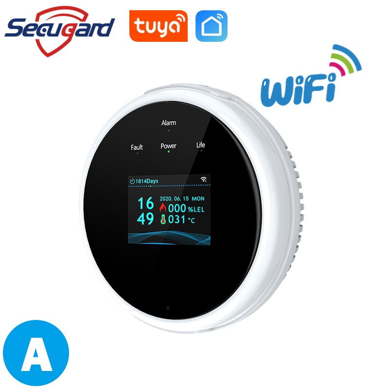 

SECUGARD Умный датчик утечки газа Tuya