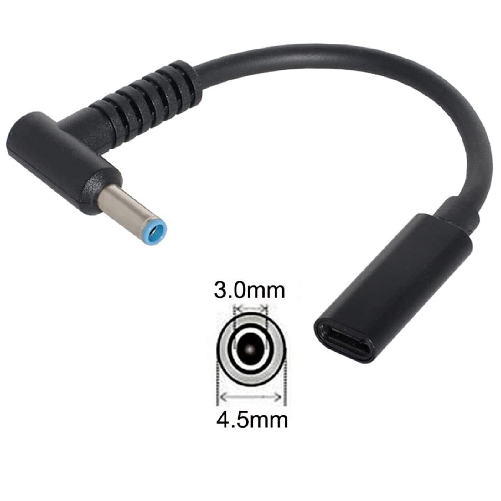 

Кабель зарядный сетевой с разъемом USB Type-C, 4,5x3,0 мм, 65 Вт, 90 градусов