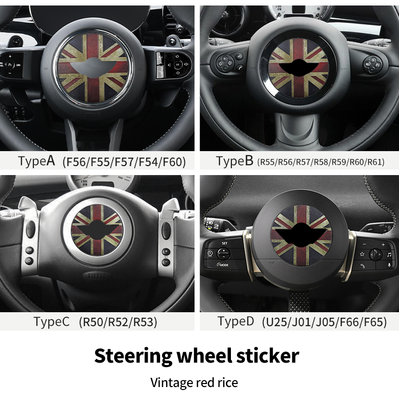 

Наклейка на руль автомобиля для Mini Cooper F56 F55 F60 R56 R60 F65 U25 Countryman, наклейки из искусственной кожи, аксессуары для интерьера автомобиля