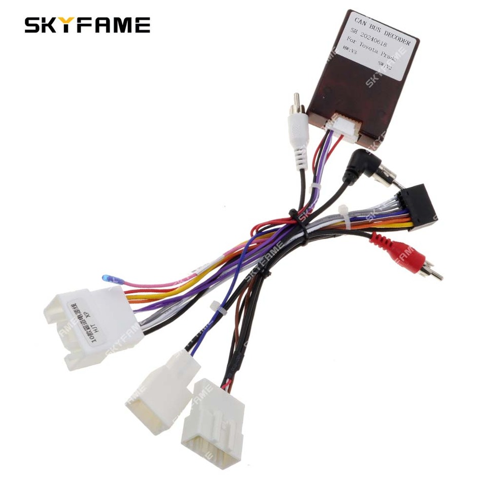 

SKYFAME автомобильный жгут проводов адаптер Canbus Box TX/IEBUS JBL декодер усилителя для Toyota Prius Prado Harrier Lexus RX Camry Venza