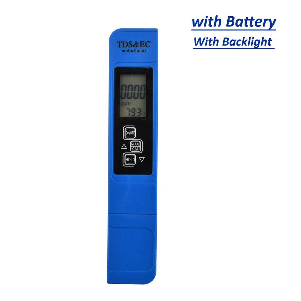 

0-9999ppm 3in1 PH-тестер Тестер качества воды TDS/EC/TEMP с подсветкой Тестирование качества воды Тестер проводимости качества воды