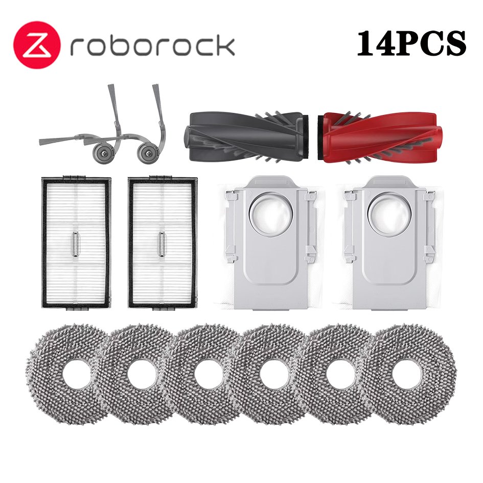 

Roborock Saros 10R/S9 MaxV Slim/G20S Ultra Аксессуары Основная боковая щетка Швабра Hepa Фильтр Мешок для пыли Робот-пылесос Аксессуары