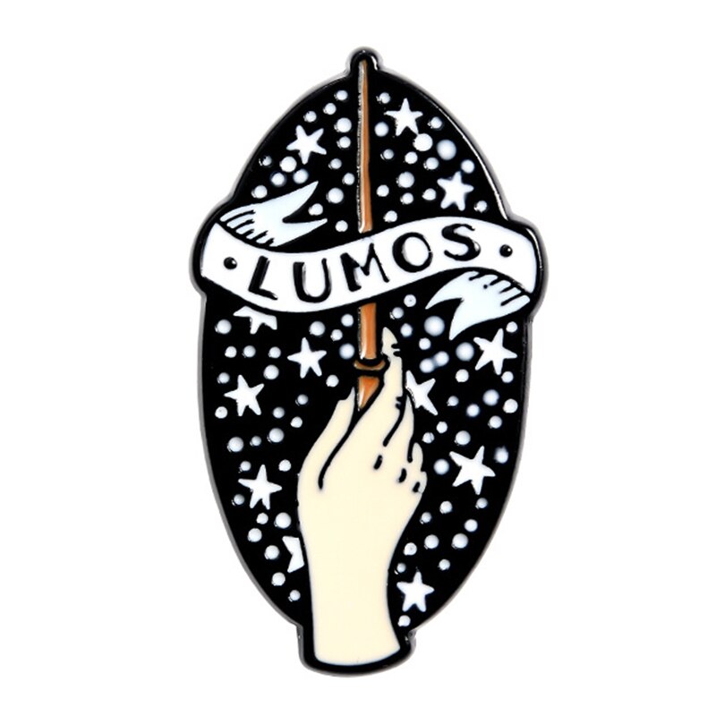 

LUMOS Эмалерованная брошь волшебная палочка