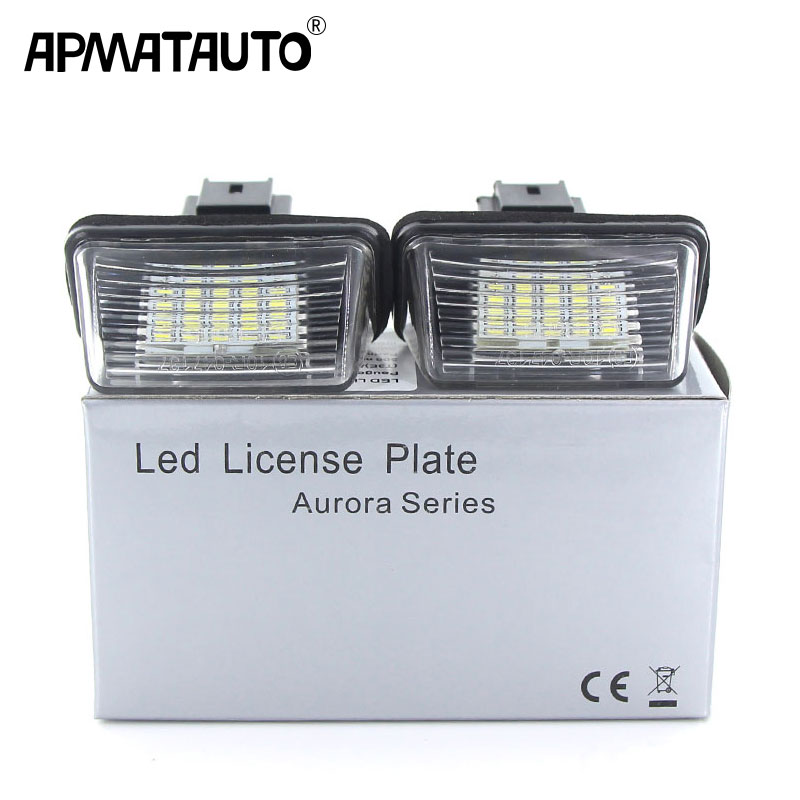 

Apmatauto 2 шт. светодиодные 18SMD освещение номерного знака для Citroen C3 C4 C5 Berlingo Saxo Xsara Picasso
