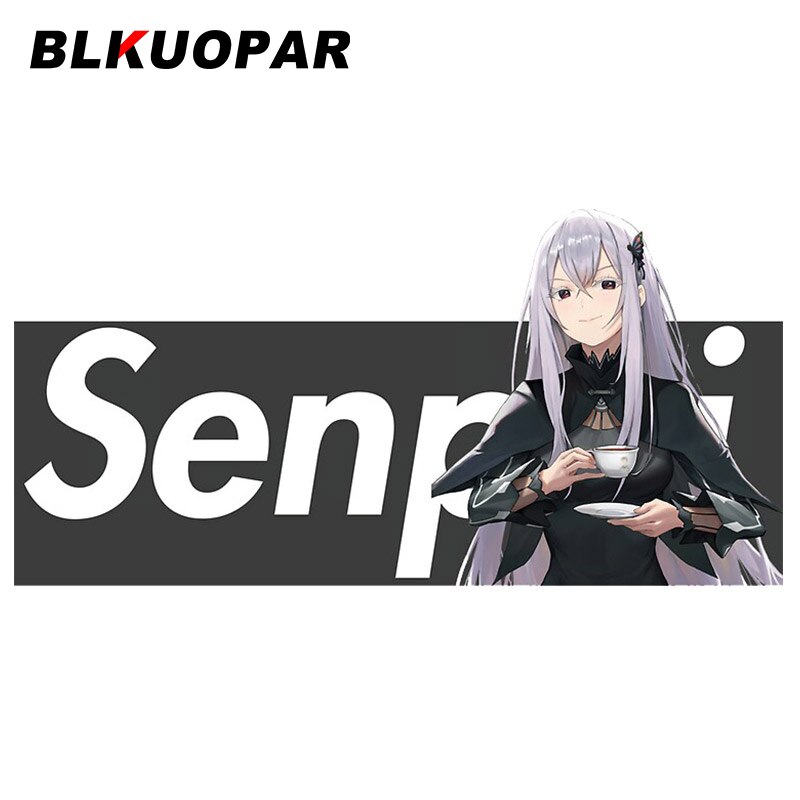 

BLKUOPAR 13 см Senpai Sakurajima Mai Echidna Rem Kawaii Youth Студенческая девушка автомобильные наклейки Kirisu Mafuyu Nakano Miku аниме автомобиль Slap