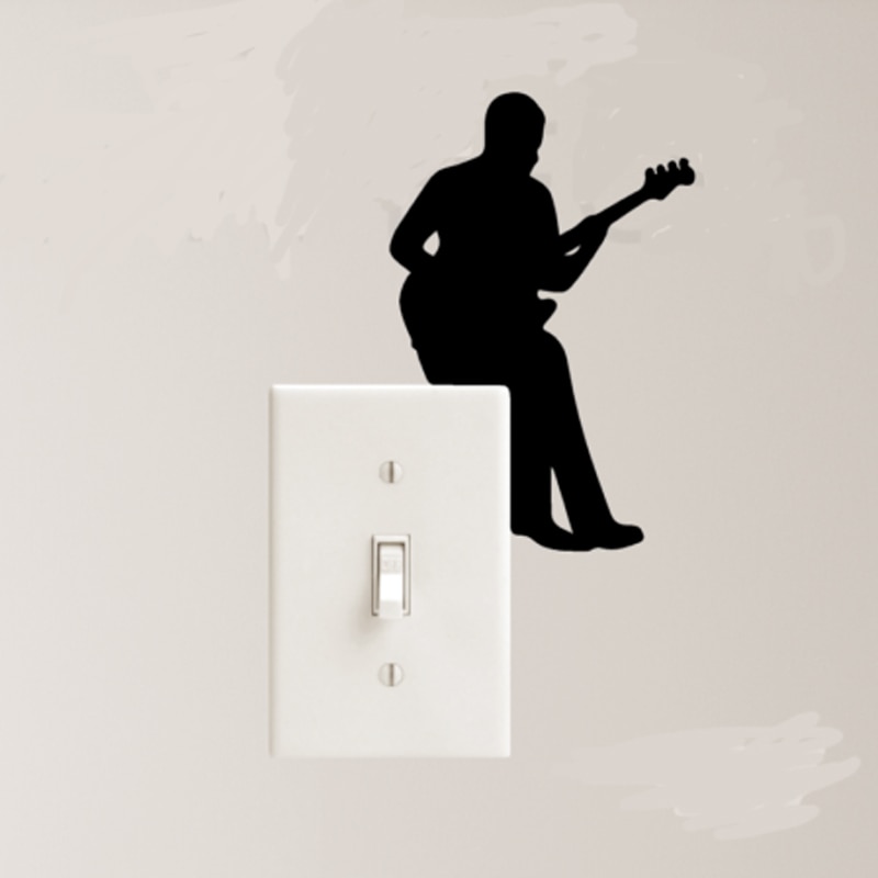 

Виниловая наклейка Bass Guitar JJRUI