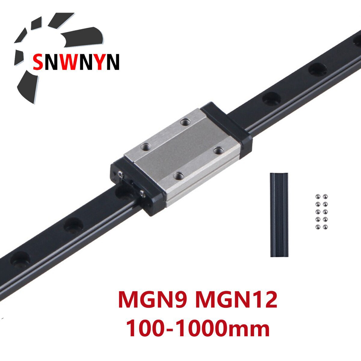 

Линейная направляющая MGN9 MGN12 SNWNYN 100-1000 мм + каретка MGN H/C