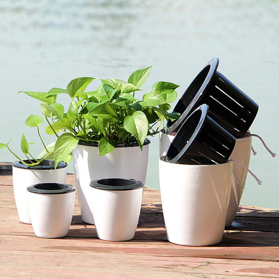 

Автоматический цветочный горшок Lazy Flower Pot пластик