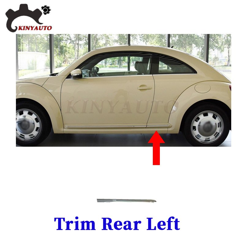 

Для Volkswagen VW Beetle боковое молдинг хромированная передняя и задняя дверь гарнирная полоса против царапин накладка защитная пластина