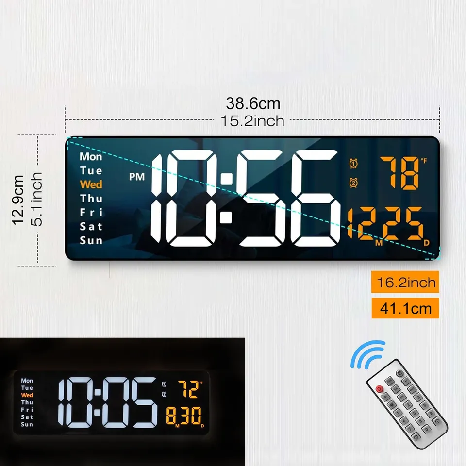 

WOKLOK Цифровые Настенные Часы 16,2 Дюйма