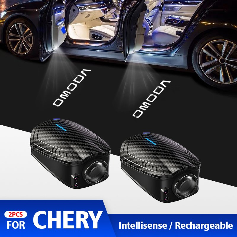 

Для Chery Omoda C5 5 FX 2023 2024 2 шт. USB перезаряжаемый GR Sport Logo Автомобильные двери HD светодиодные лампы проектор предпродажные приветственные огни