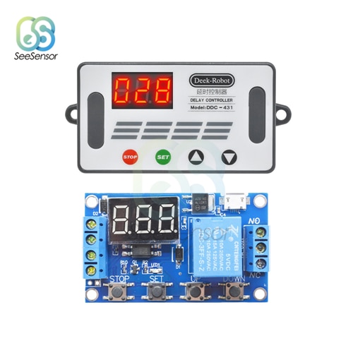 

DDC-431 регулятор задержки с ЖК-дисплеем, цифровой реле задержки времени с таймером, цикл запуска Модуль Управления задержкой, 5 В, 12 В, 24 В постоянного тока