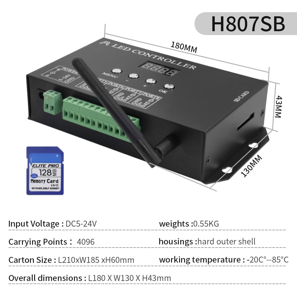 

Xnbada RGB Контроллер H807SA 8-канальный