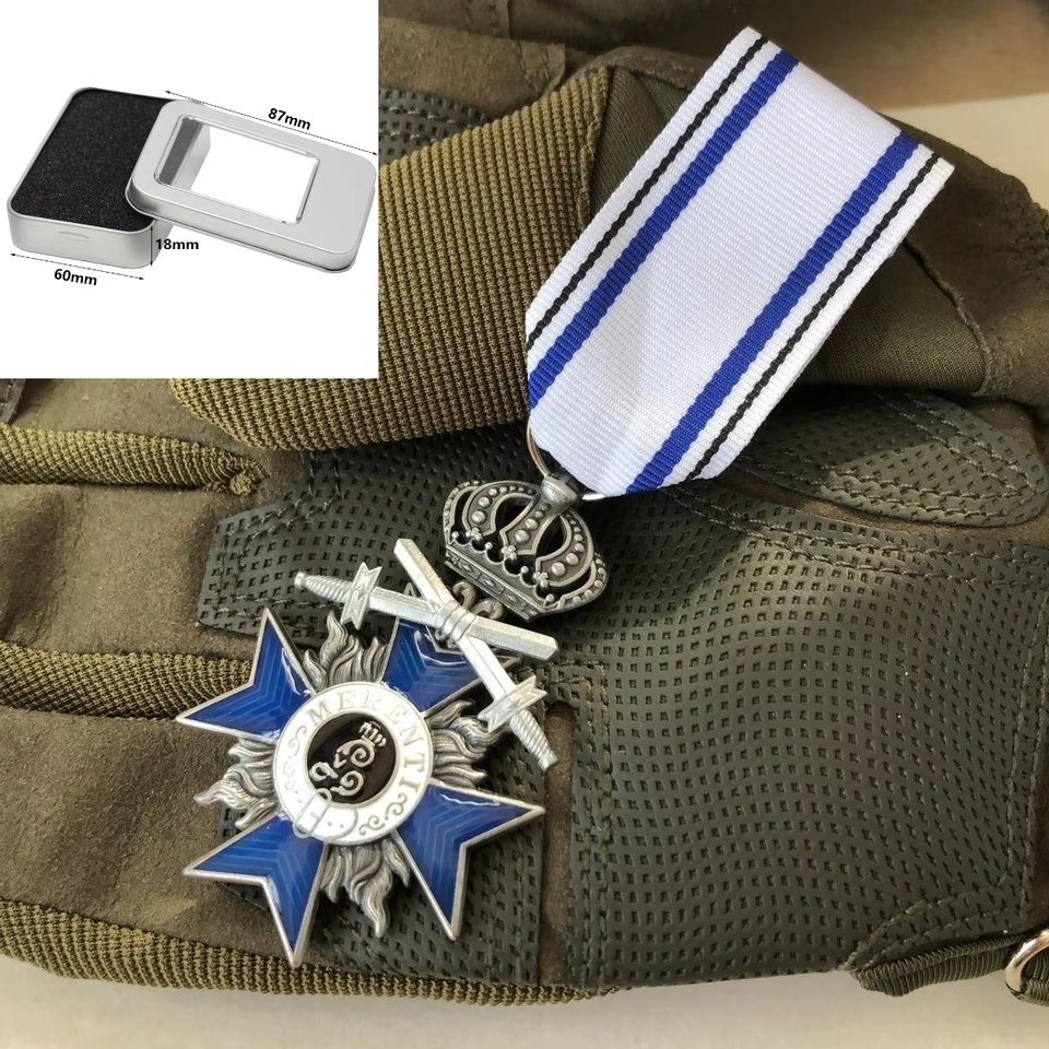 

Орден Баварской Короны - Медаль Креста Пруссии - Реплика Военная Эмалированная Медаль Нагрудная Булавка Одежда Декоративная Ювелирная Брошь