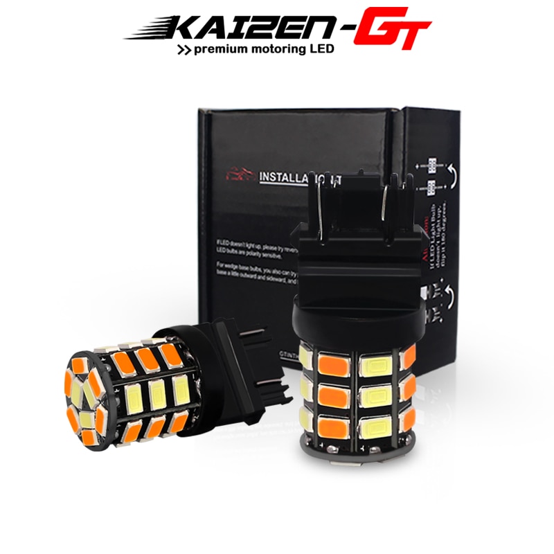 

Двухцветный белый/янтарный T25 3157 P27/5 Вт P27/7 Вт 33-SMD переключаемый светодиодный светильник для вождения/парковки DRL, передние указатели поворота, лампы