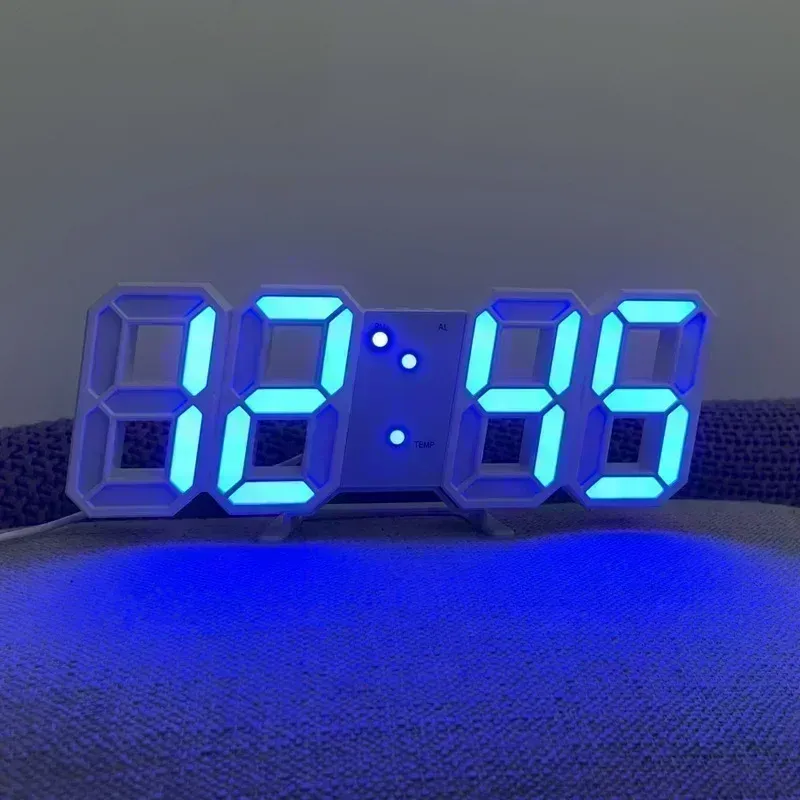 

Настенные часы LED белые
