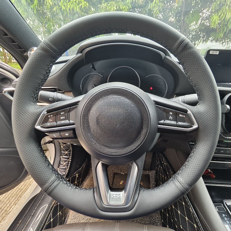 

Автомобильный чехол на руль для Mazda CX-8 CX8 2016 2017 2018 2019 2020 2021 2022 2023, автомобильный аксессуар, оригинальная оплетка на руль