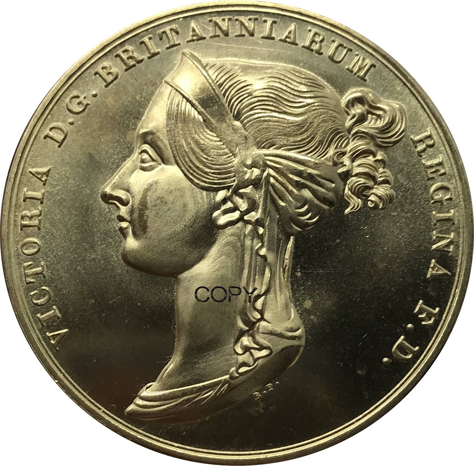 

Коллекционная медная монета Коронация Виктории 1838 года