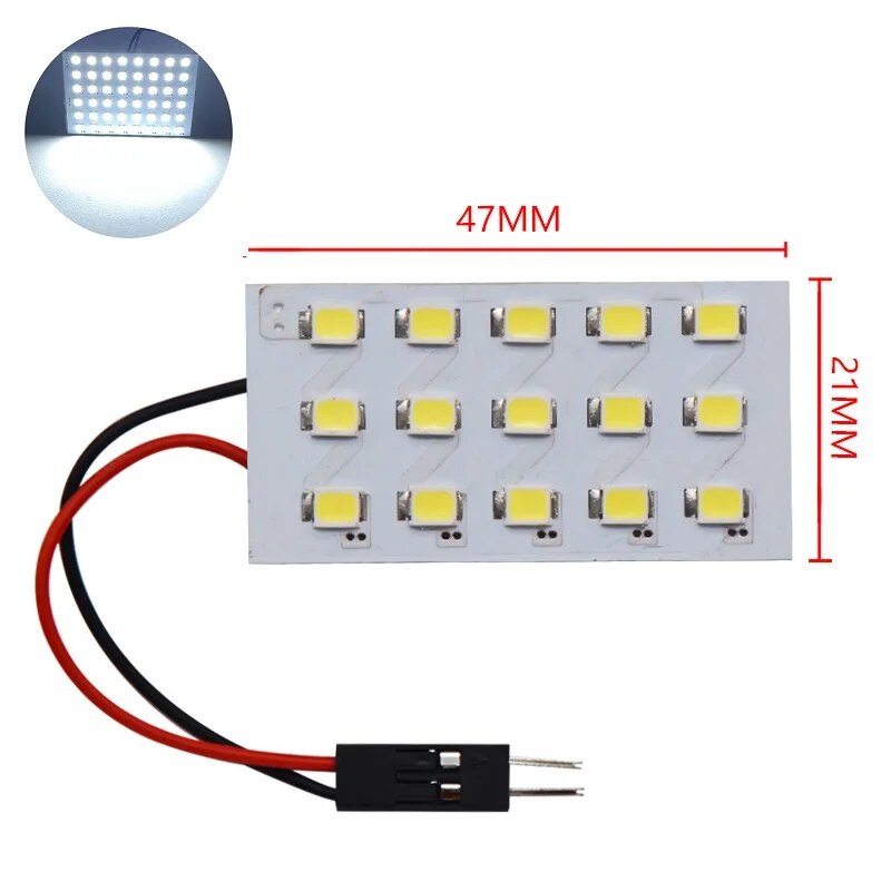 

C5W Led Festoon BA9S T4W T10 W5W Светодиодная лампа 48SMD панель для чтения фонарь для карты автомобиля внутреннее освещение автомобиля 12 в белый синий
