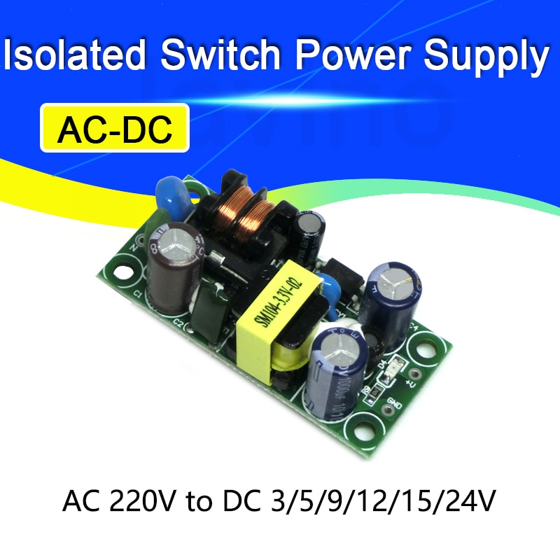 

Импульсный источник питания Stlxy SM-PLG06A 220В в DC 3.3V 4W 5V 9V 12V 15V 24V
