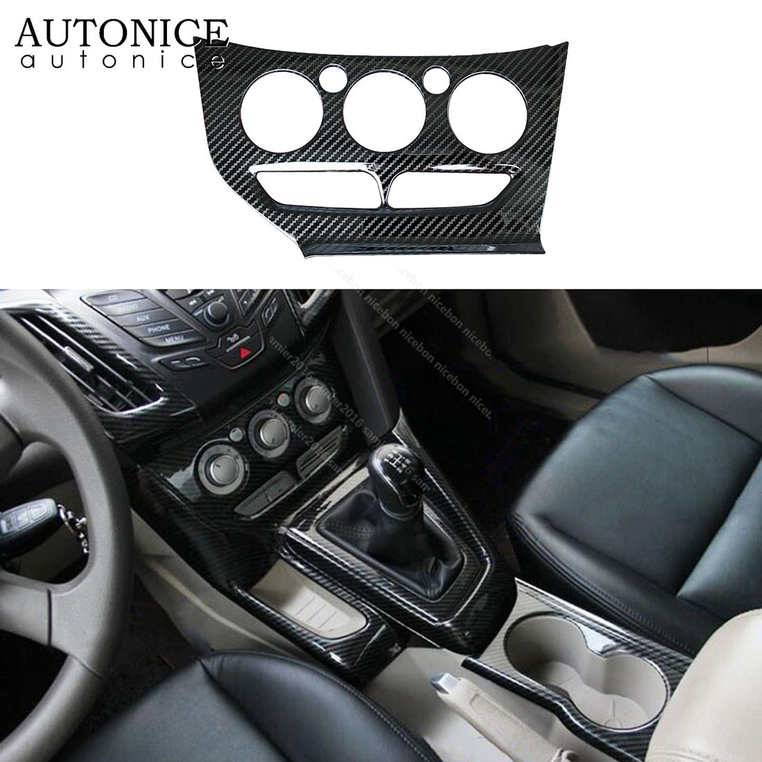 

Подходит для Ford Focus MK3 2012-2014 LHD углеродное волокно цвет нержавеющая сталь Кондиционер панель управления левая сторона