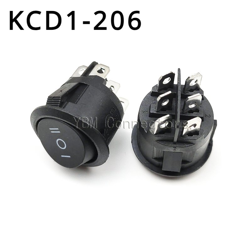 

Кулисные переключатели KCD1-206 23 мм 3 положения 6-контактные