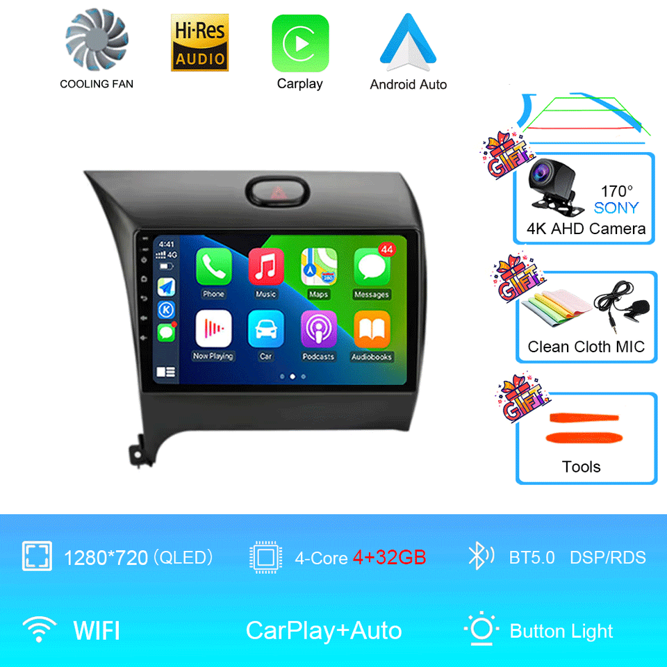 

Автомобильный радиоприемник Android 15 Carplay для Kia Cerato 3 K3 Forte 2013 2014 2015 2016 2017 2018 Авто стерео мультимедийный плеер GPS-навигация