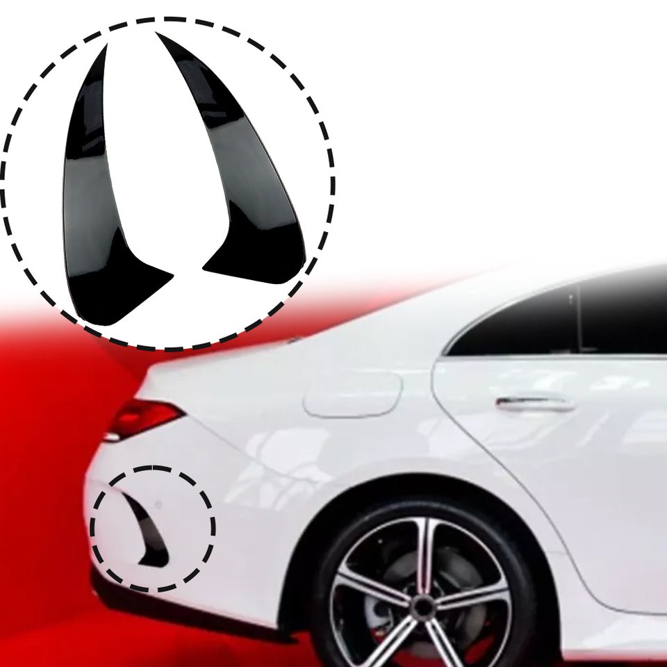 

Для Mercedes Benz CLS Class C257 CLS350 CLS450 AMG 2018 2019 2020-2023 глянцевый черный задний бампер спойлер боковой Splitter Canard