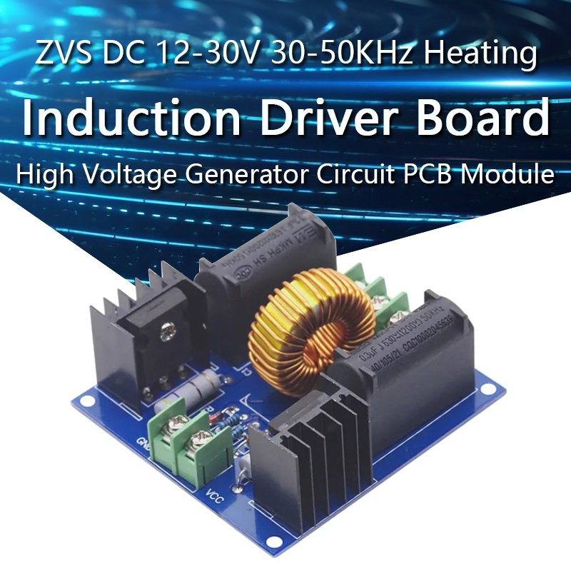 

ZVS DC 12-30 в 30-50 кГц плата драйвера индукционного нагрева цепь генератора высокого напряжения печатная плата индукционного нагревателя модуль