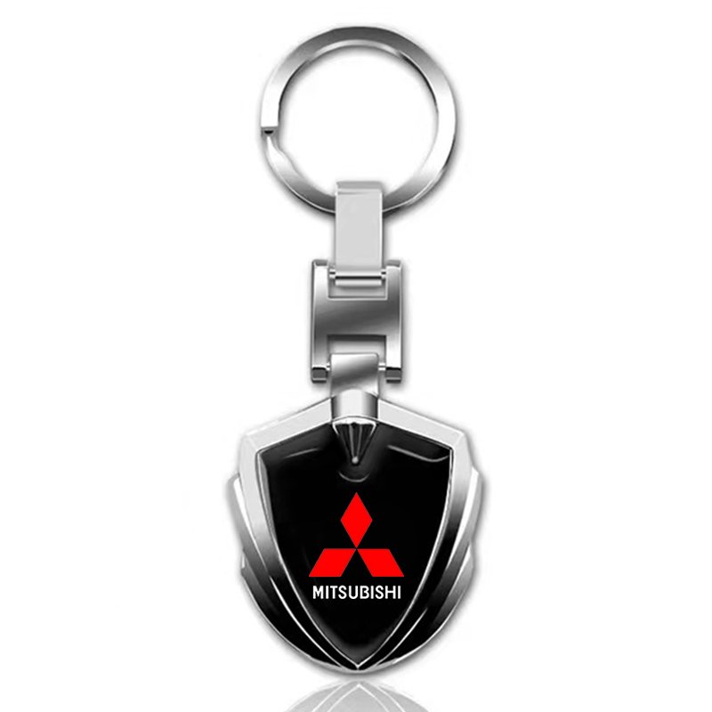 

3D металлические брелоки с логотипом автомобиля, брелок с эмблемой для Mitsubishi ASX Lancer L200 Pajero Sport Attrage Mirage Eclipse, автомобильные аксессуары