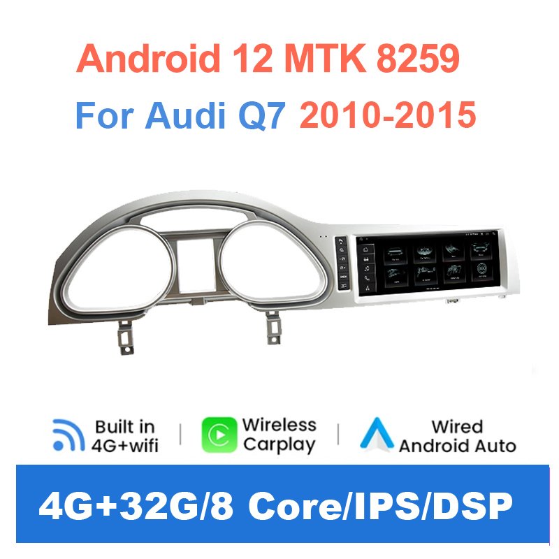

Autotop 10,25 "IPS экран Android 12 система автомобильный мультимедийный плеер для Audi Q7 4L 2005-2015 MMI 2G 3G Carplay 4G Wifi BT GPS Navi
