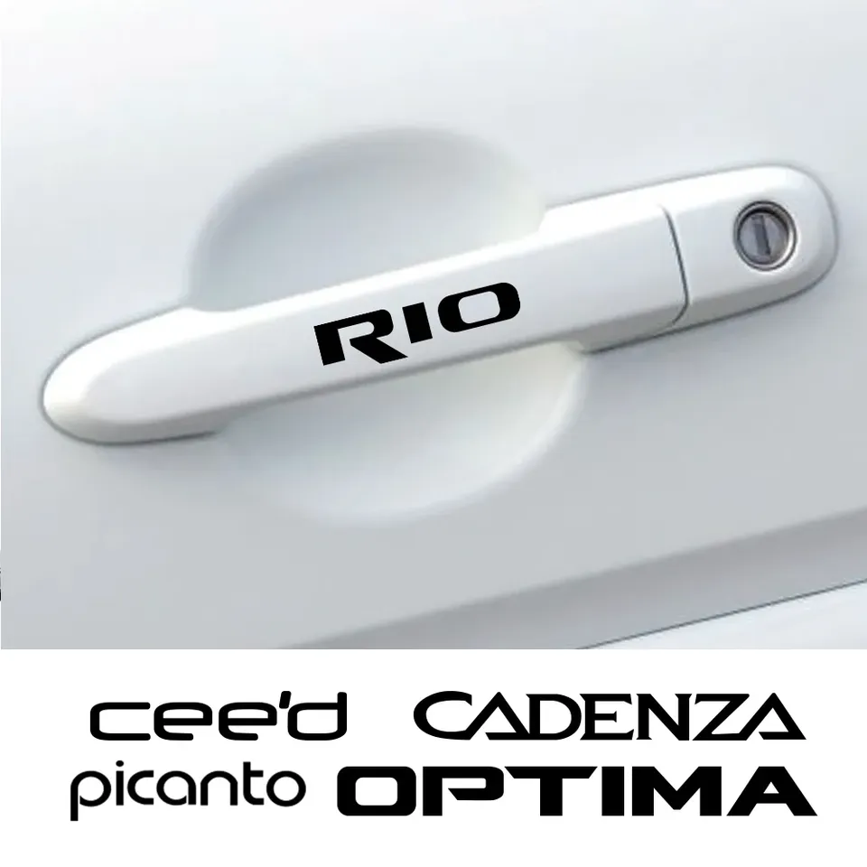 

Наклейки на дверные ручки автомобиля для Kia Rio K2 Optima Picanto Ceed Forte Cadenza K9, декоративная наклейка для мотоцикла, аксессуары для автотюнинга