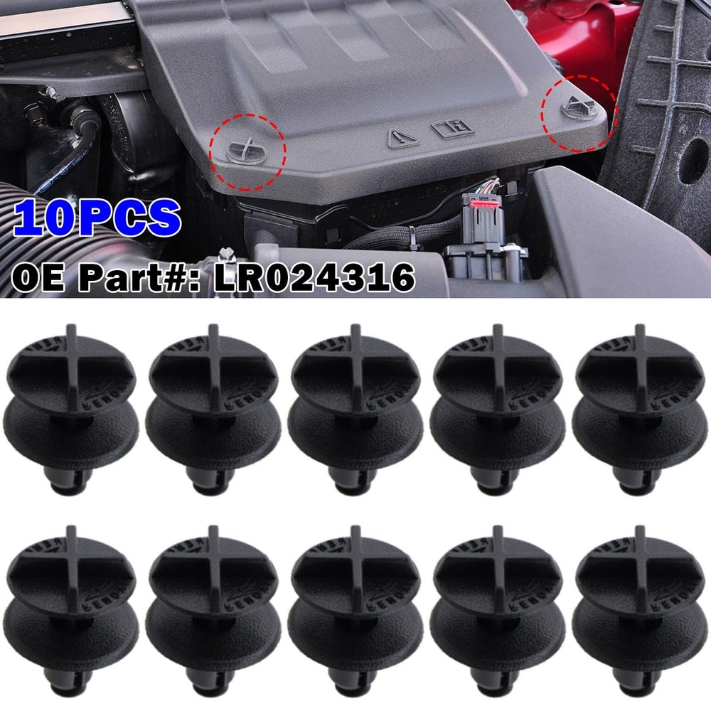 

10 шт., нейлоновые зажимы для аккумулятора Land Rover Range Rover Discovery Sport Evoque OE LR024316