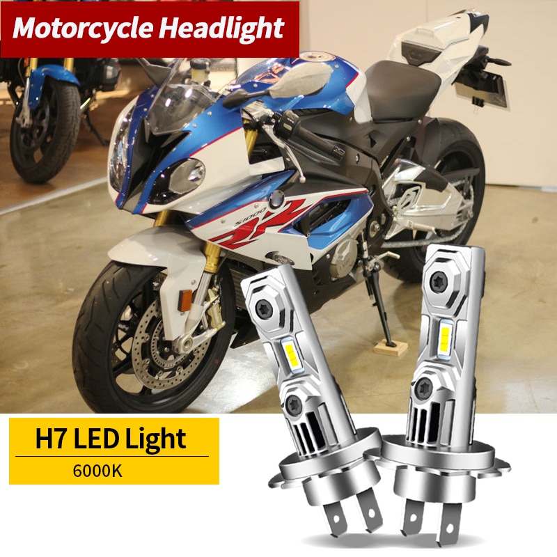 

60W H7 6000K Ярко-Белый CSP Мотоциклетные Светодиодные Лампы Фара Для Bmw S1000rr 09-18