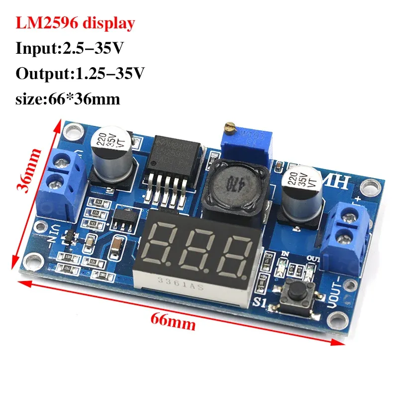 

Регулятор напряжения JIAQISHENG JQS LM2596 3А