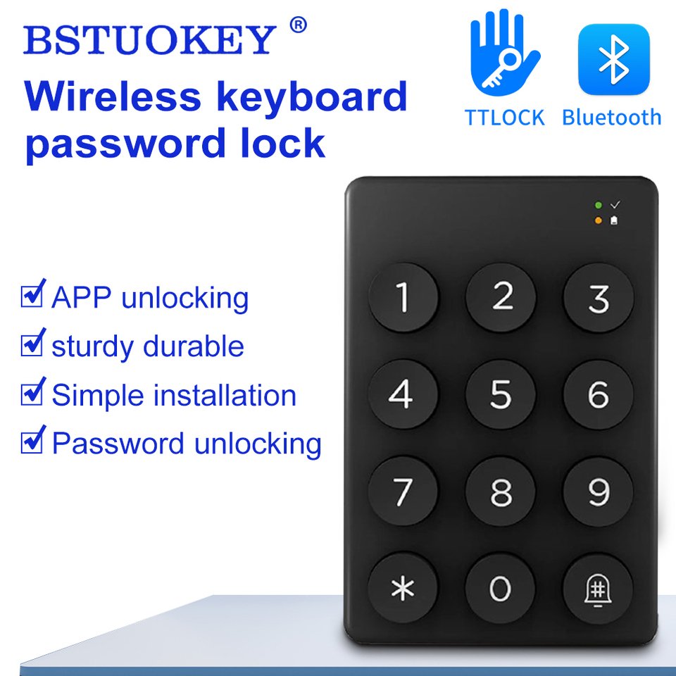 

Беспроводная клавиатура TTLOCK без проводов для TTlock TThotel Smart Lock, невидимые замки без пароля, контактный код, система контроля доступа