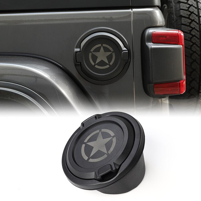 

Крышки бака Sansour для Jeep Wrangler JL 2018 + ABS, крышка автомобильного бензобака, аксессуары для Jeep Wrangler JL 2019 +