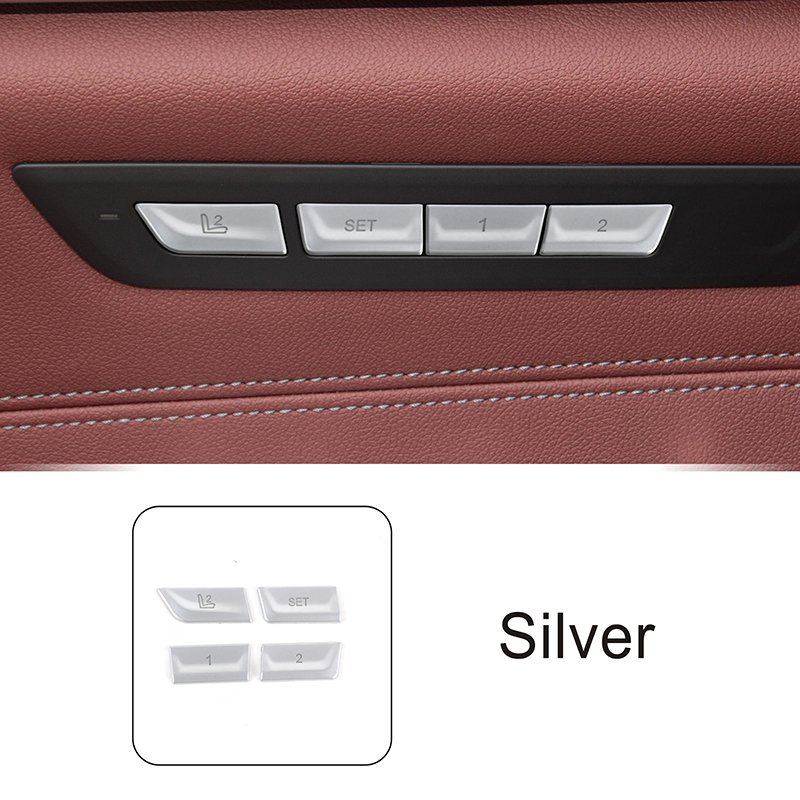 

Кнопки памяти сиденья, наклейки, декоративная накладка для BMW 5 серии G30 2018-2022, автомобильный Стайлинг, аксессуары для интерьера