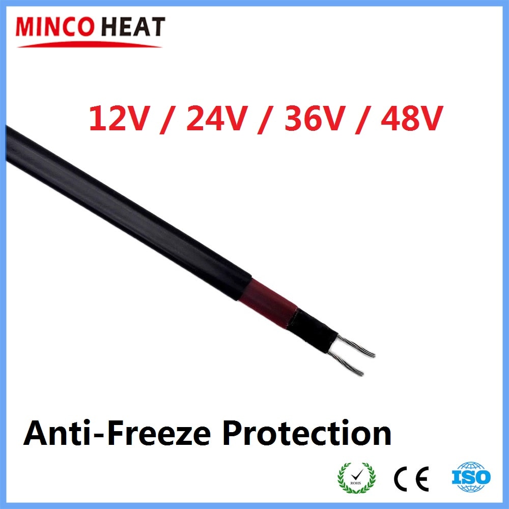 

MINCO HEAT саморегулирующийся нагревательный кабель 1 м медный 12В-48В