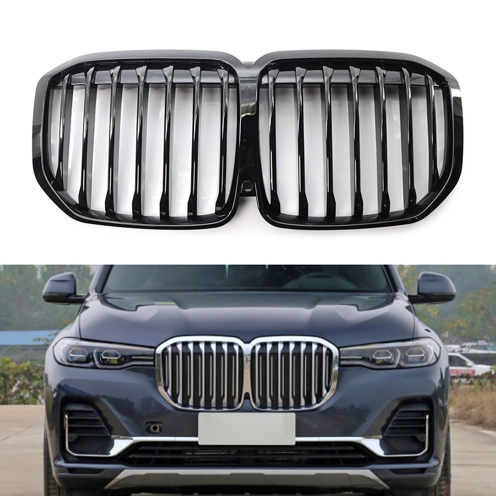 

Передняя решетка для почек X7, гоночная решетка для BMW G07 2019 2020 2021 2022, АБС-пластик, глянцевые черные решетки